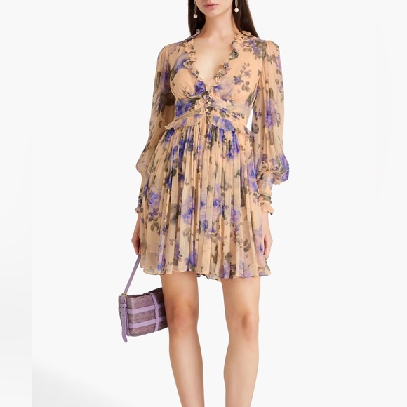 Zimmermann Lyrical Ruffled Mini Dress - Picture 4 of 7